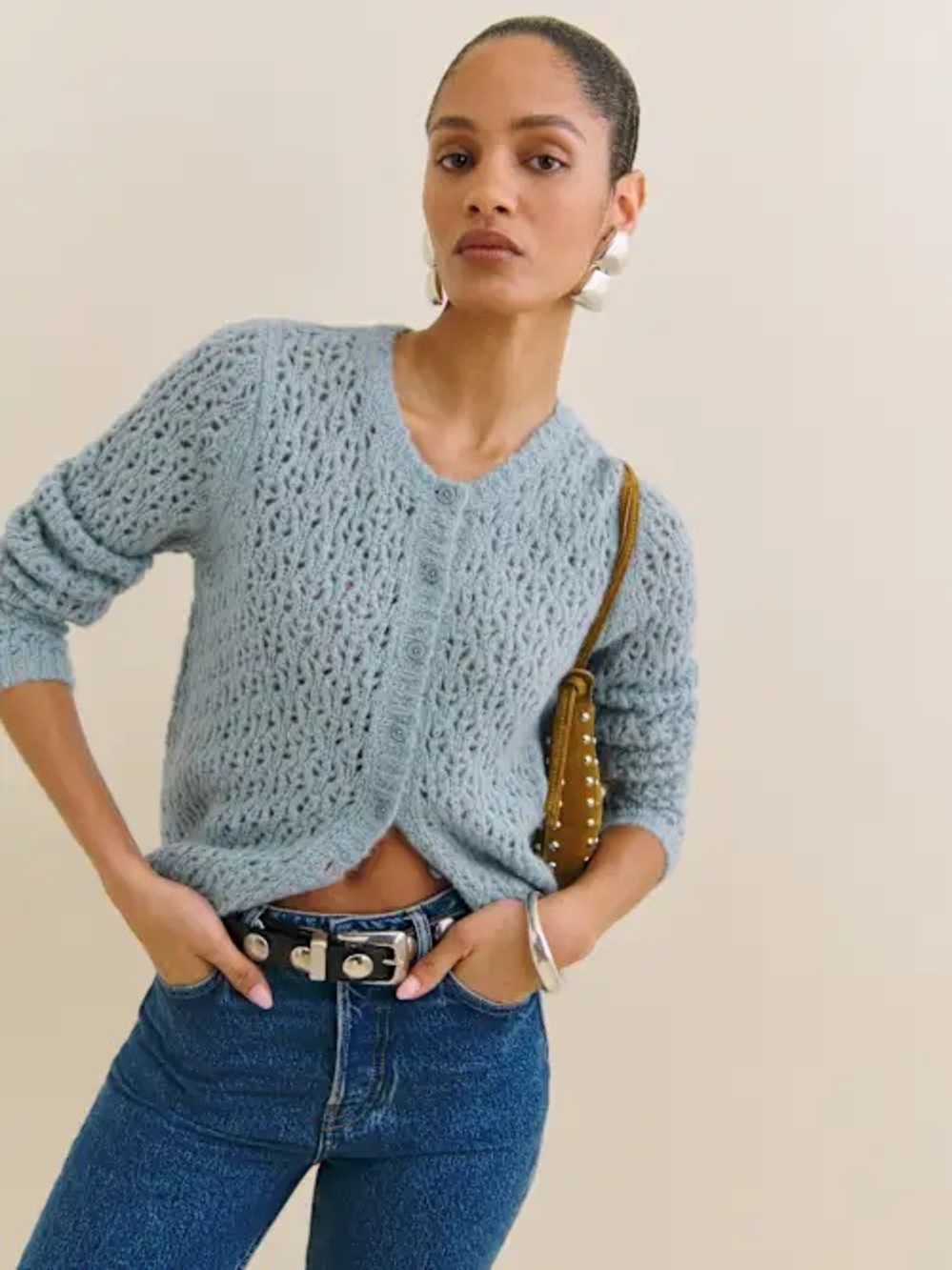 Reformation Clara Crew Cardigan